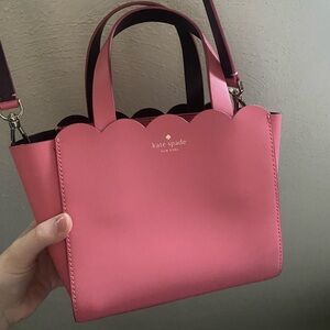 Kate Spade pink scalloped crossbody purse